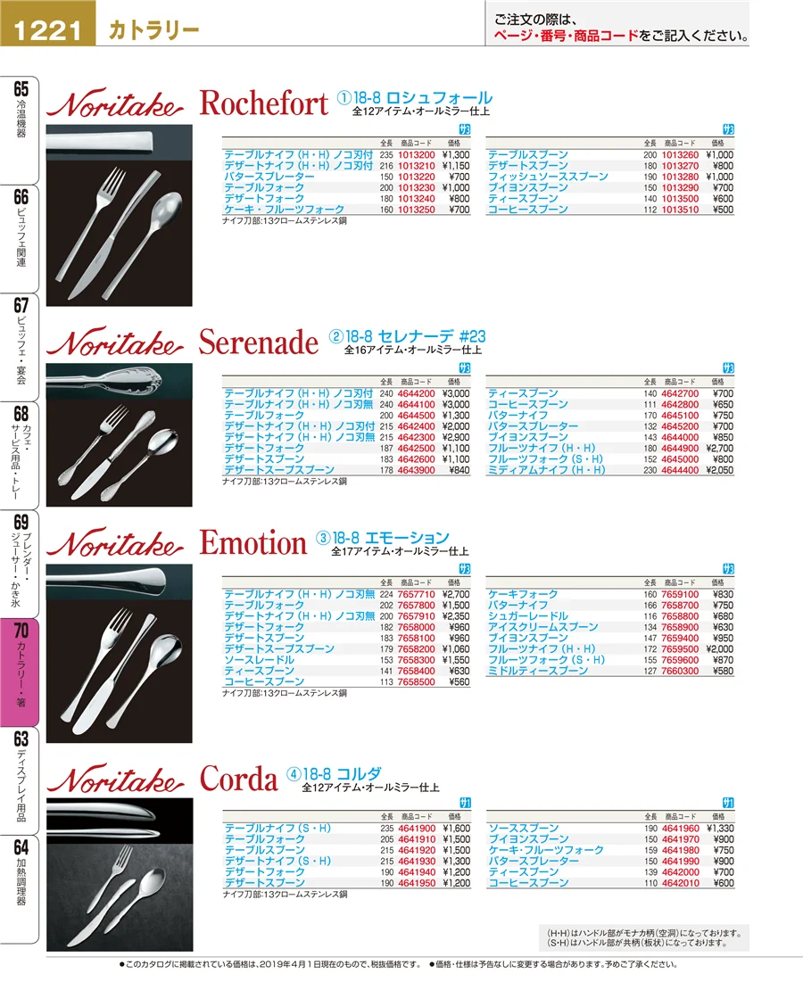 カトラリー・箸 ページ1221