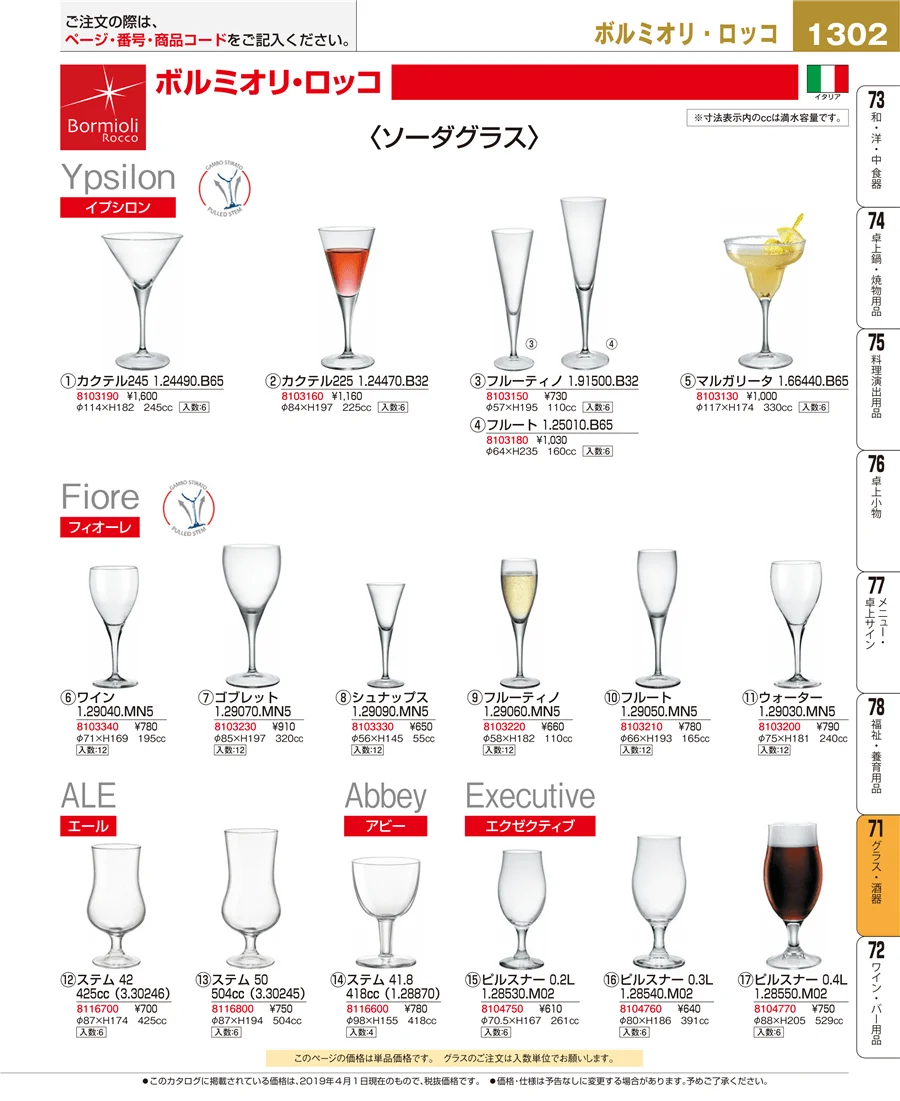 グラス・酒器 ページ1302