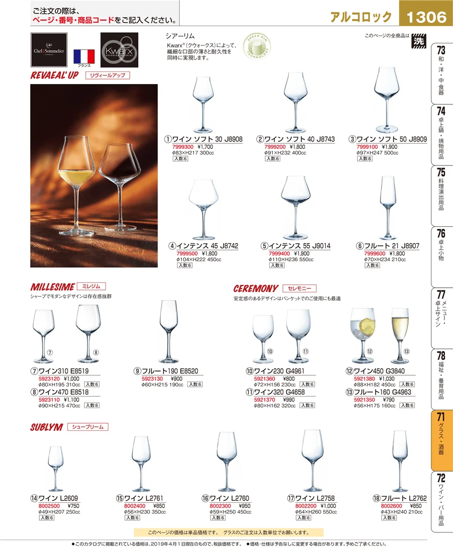 グラス・酒器 ページ1306