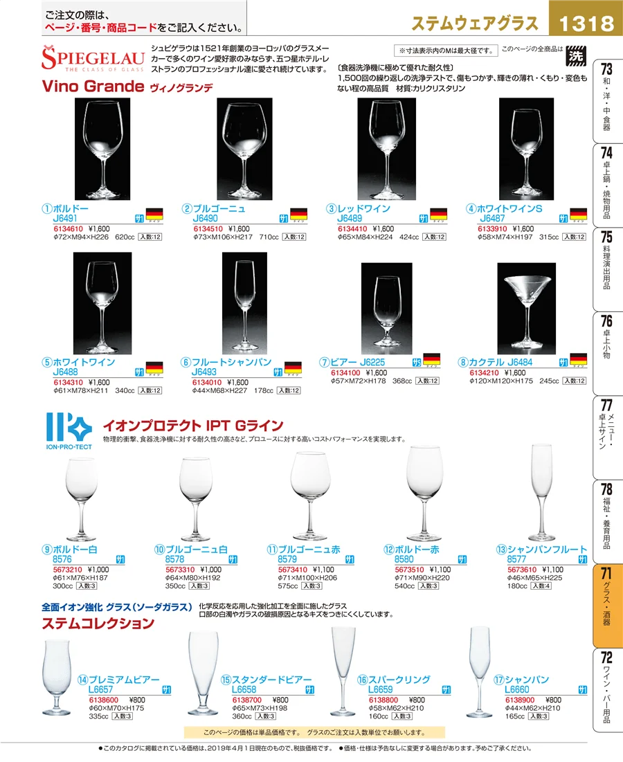 グラス・酒器 ページ1318