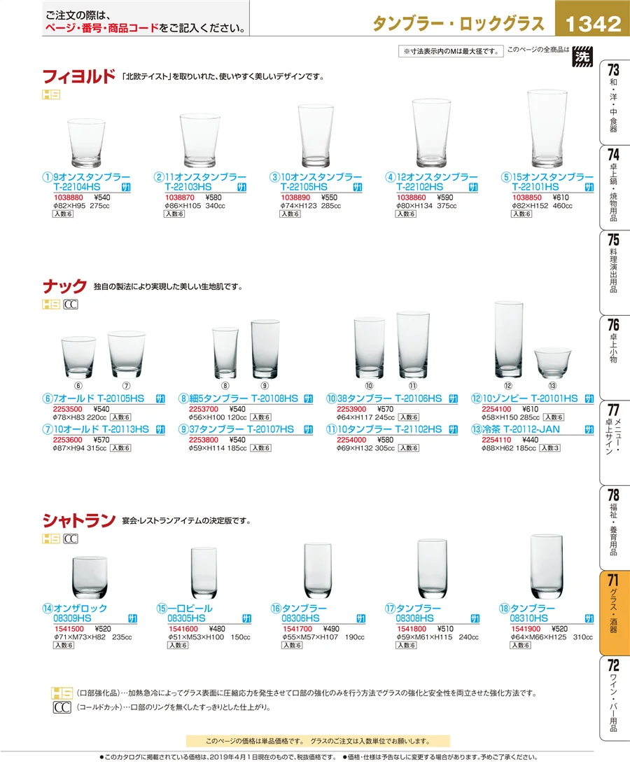 グラス・酒器 ページ1342