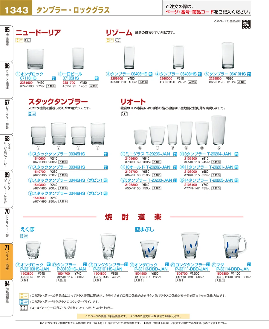 グラス・酒器 ページ1343