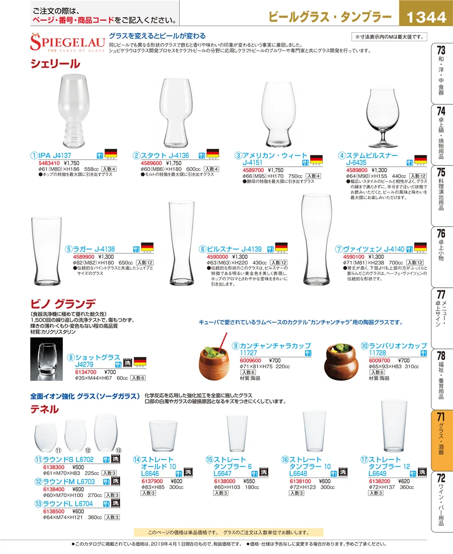 グラス・酒器 ページ1344