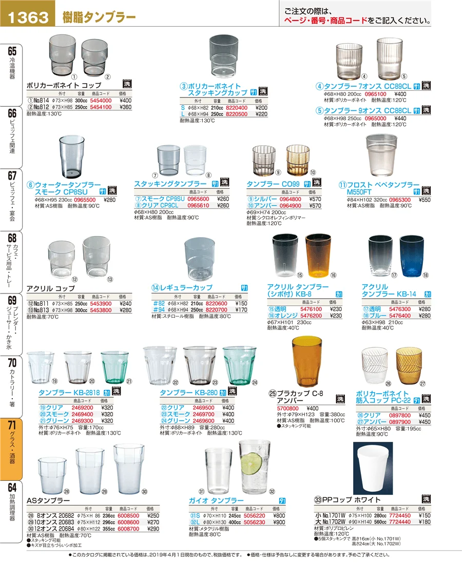 グラス・酒器 ページ1363