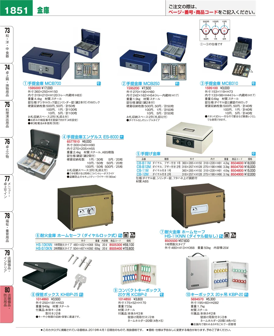 店舗備品・防災用品 ページ1851