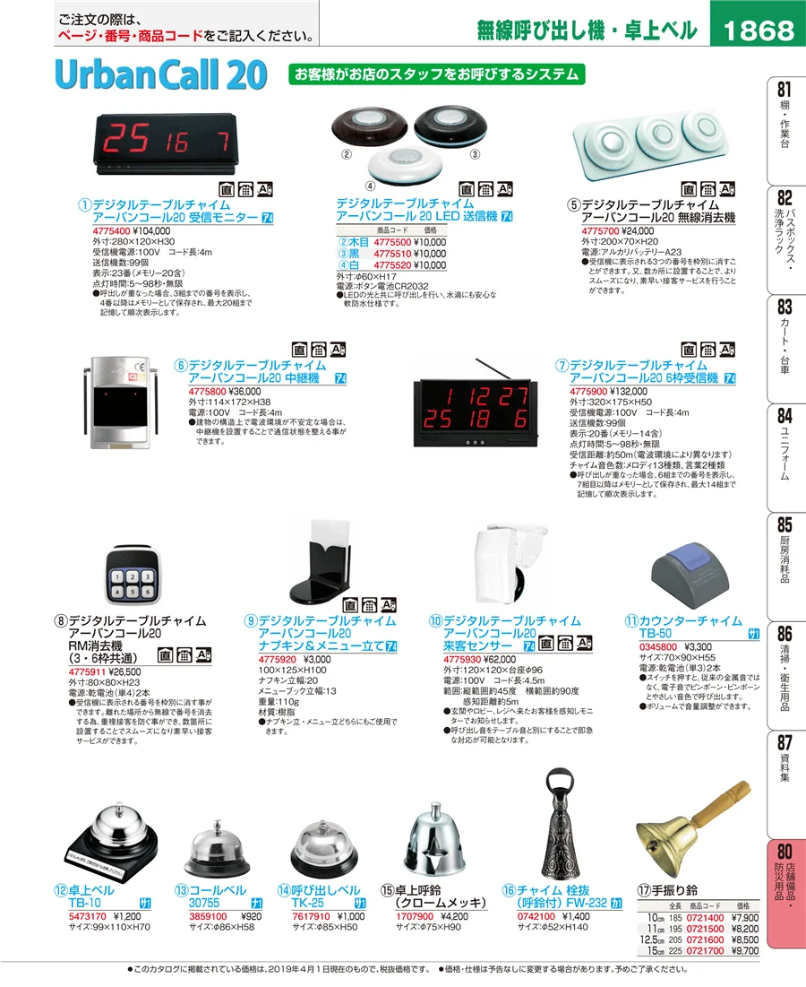 店舗備品・防災用品 ページ1868