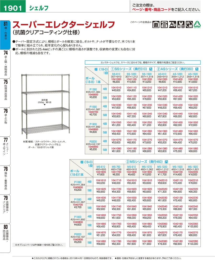 棚・作業台 ページ1901