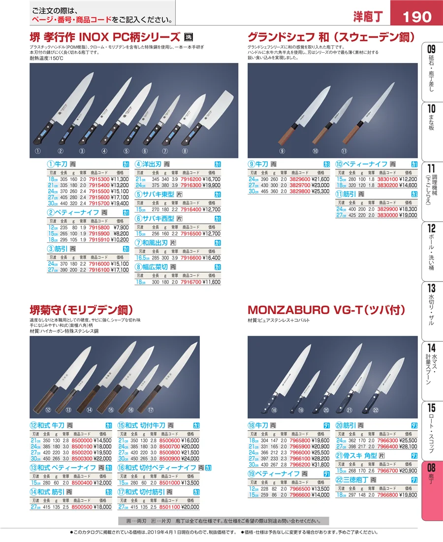 庖丁 ページ190
