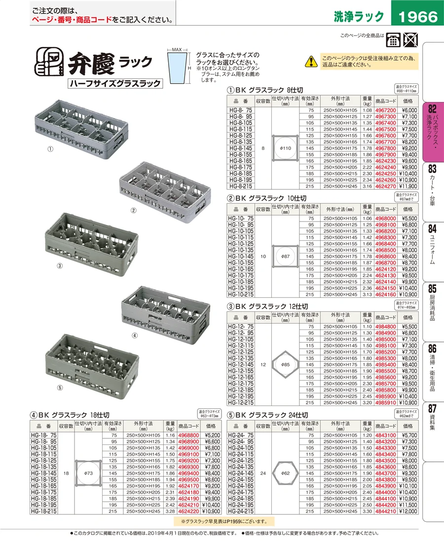 バスボックス・洗浄ラック ページ1966