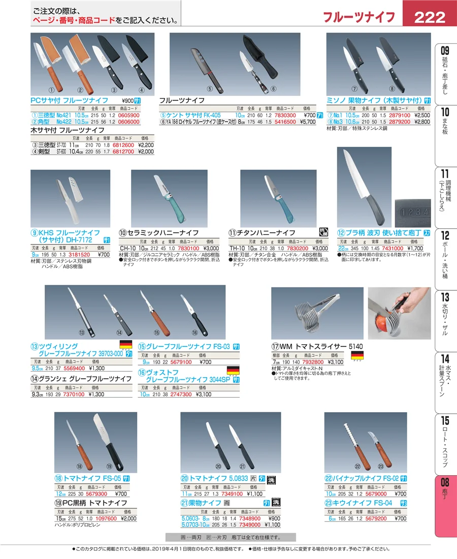 庖丁 ページ222