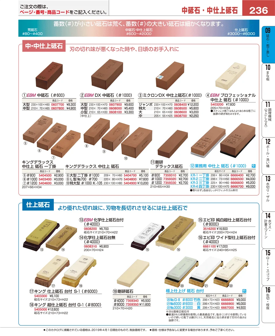砥石・庖丁差し ページ236