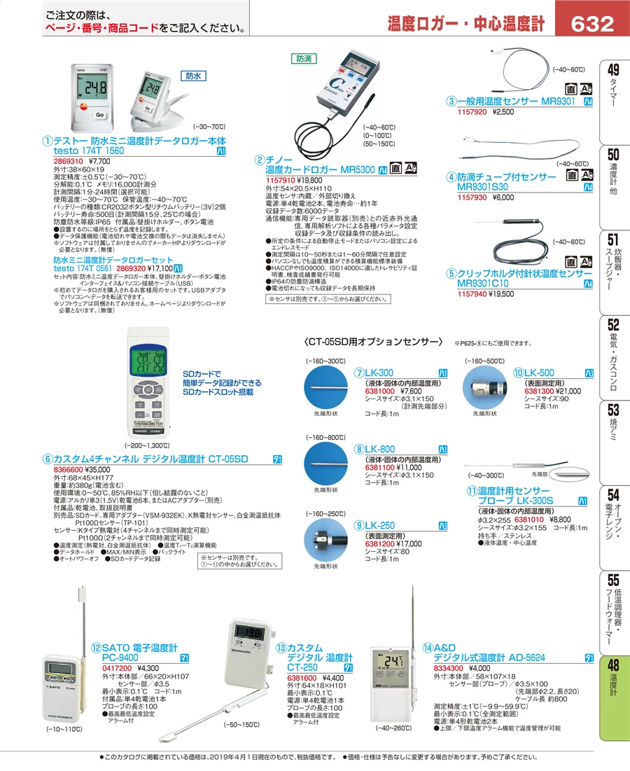 温度計 ページ632