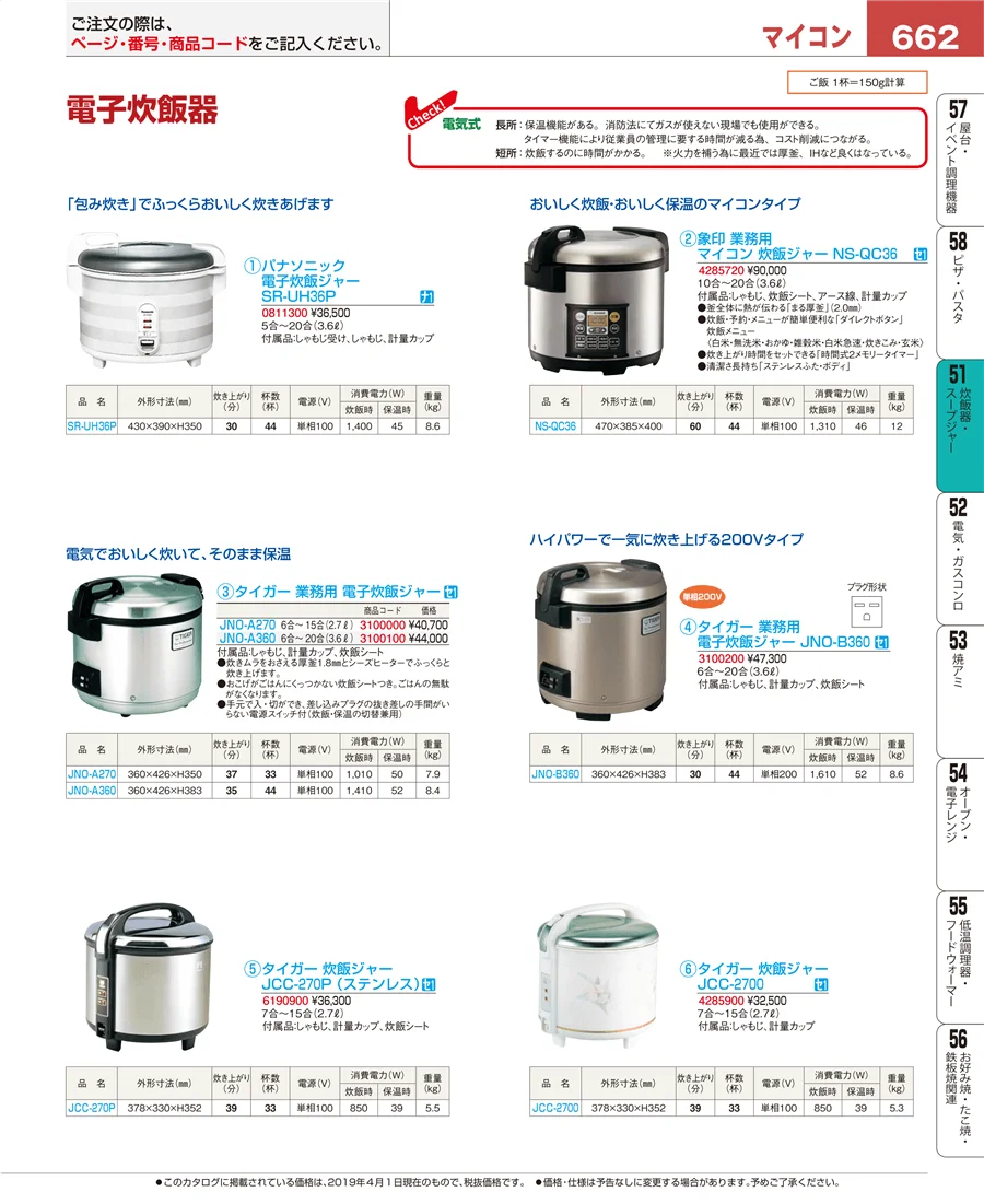 炊飯器・スープジャー ページ662