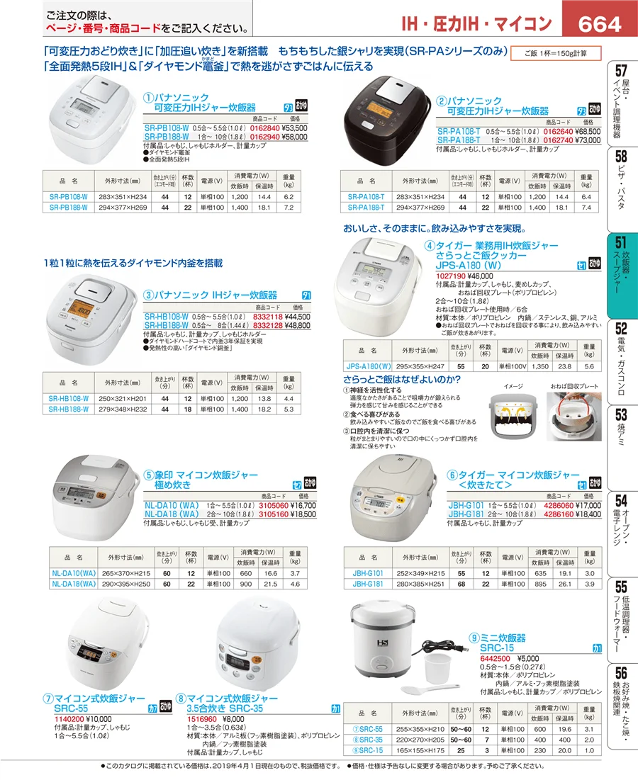 炊飯器・スープジャー ページ664
