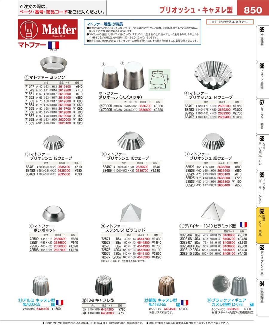 すし・蒸し器・セイロ類 ページ850