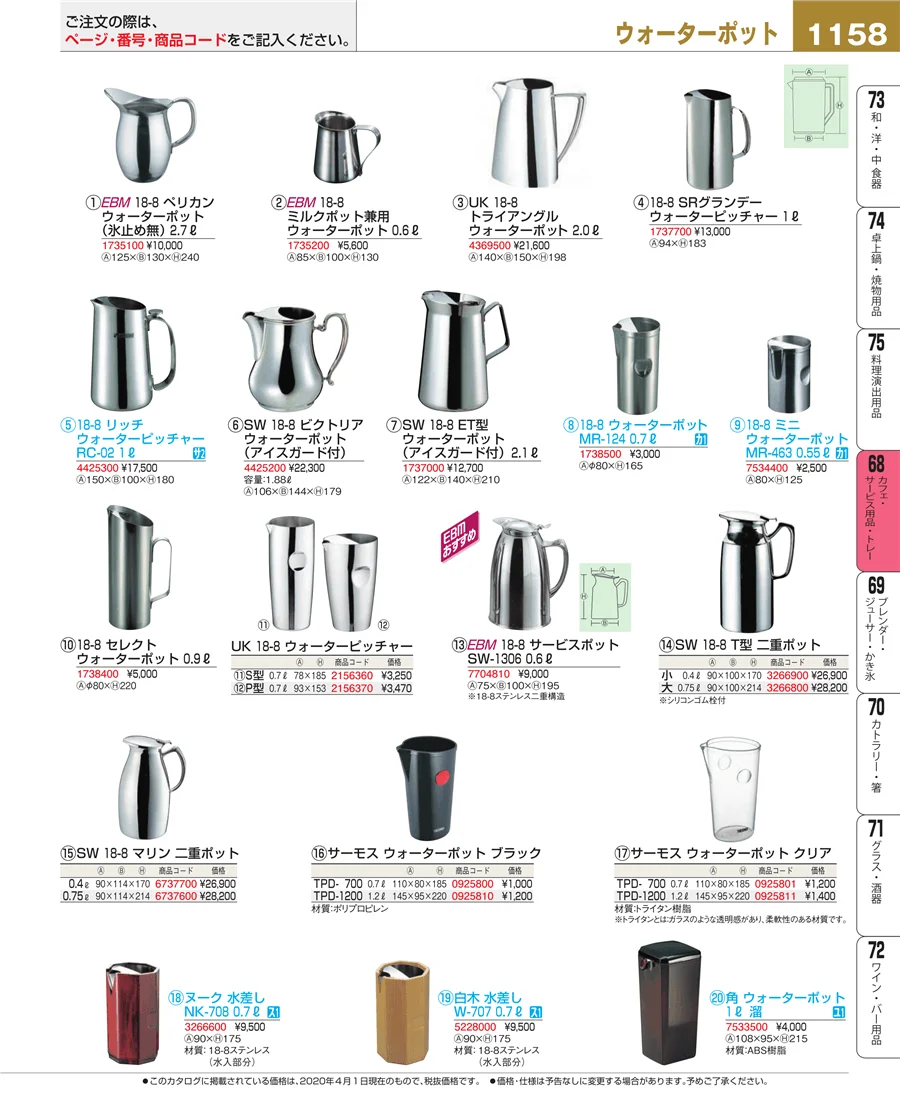 カフェ・サービス用品・トレー ページ1158