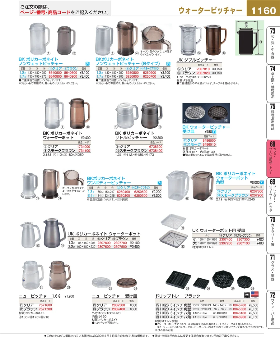 カフェ・サービス用品・トレー ページ1160