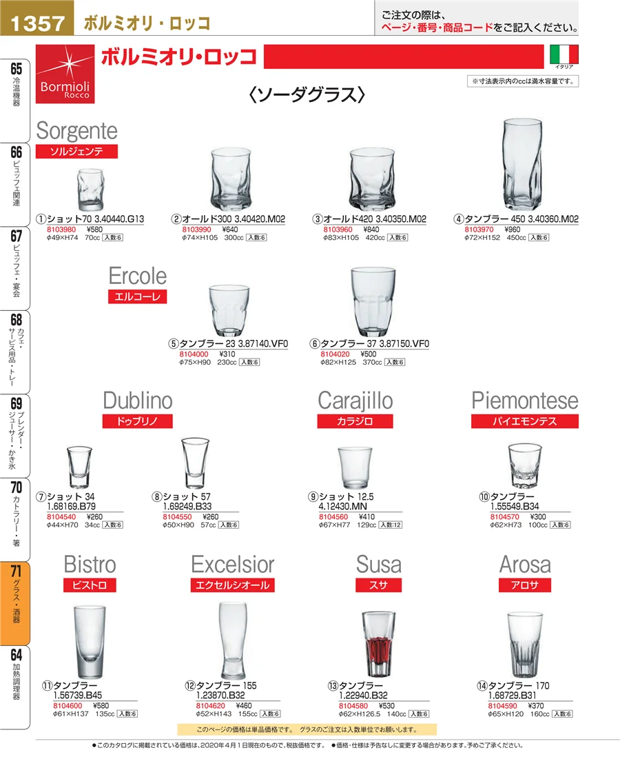 グラス・酒器 ページ1357
