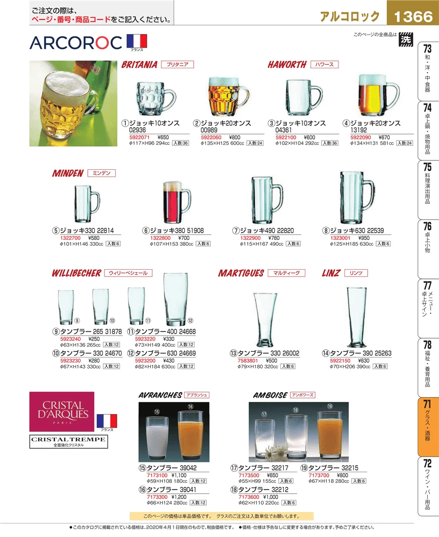 グラス・酒器 ページ1366