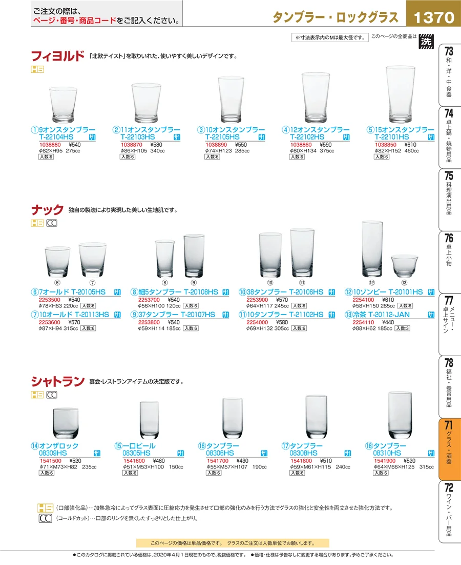 グラス・酒器 ページ1370