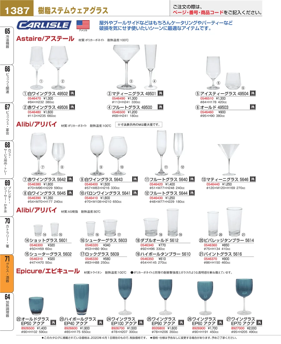 グラス・酒器 ページ1387