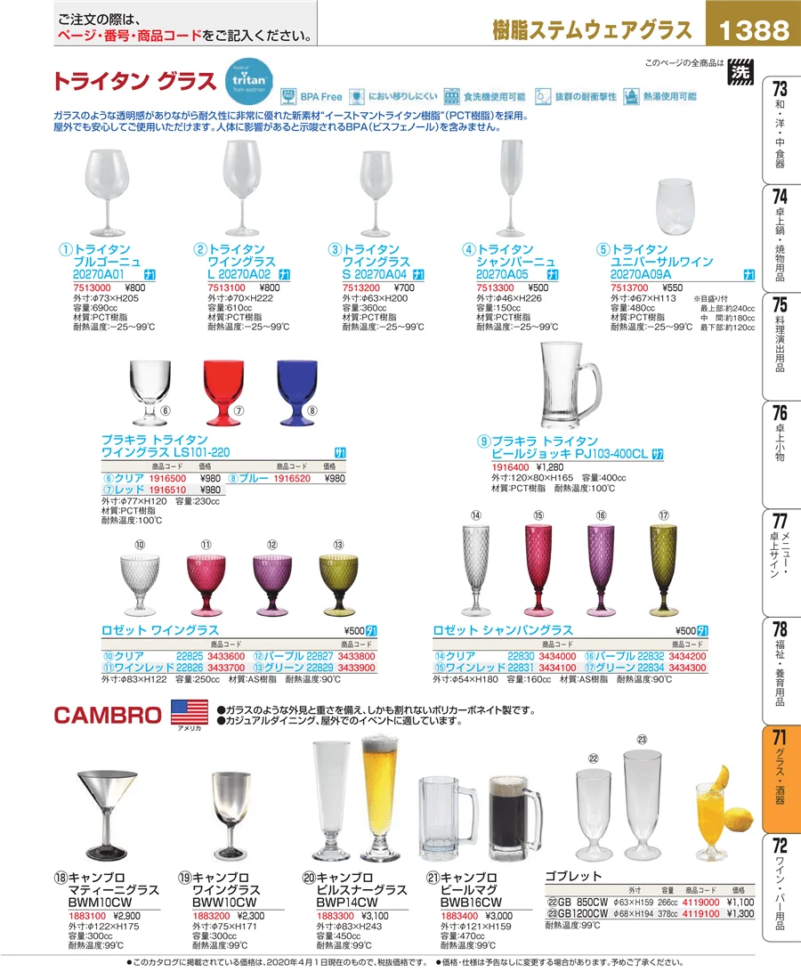 グラス・酒器 ページ1388