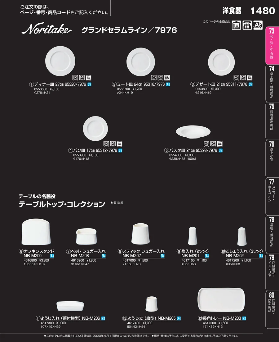 和・洋・中 食器 ページ1480