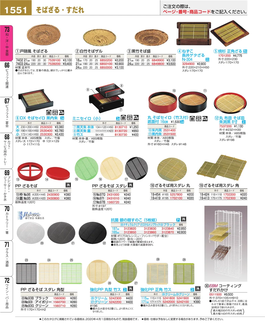 和・洋・中 食器 ページ1551