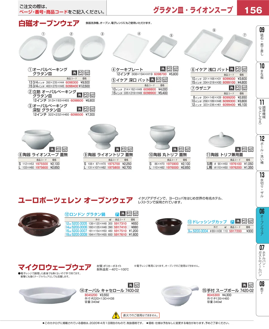 オーブンウェア ページ156