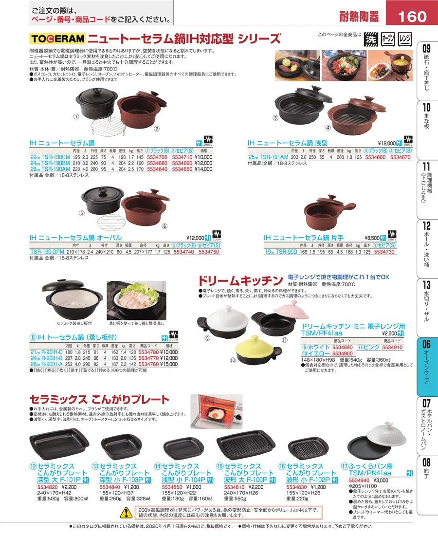 オーブンウェア ページ160