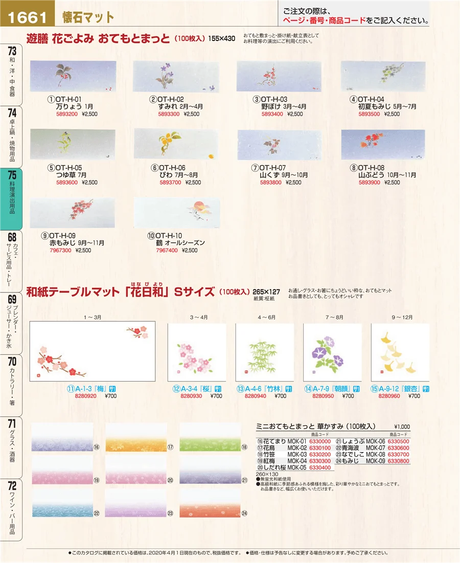 料理演出用品 ページ1661