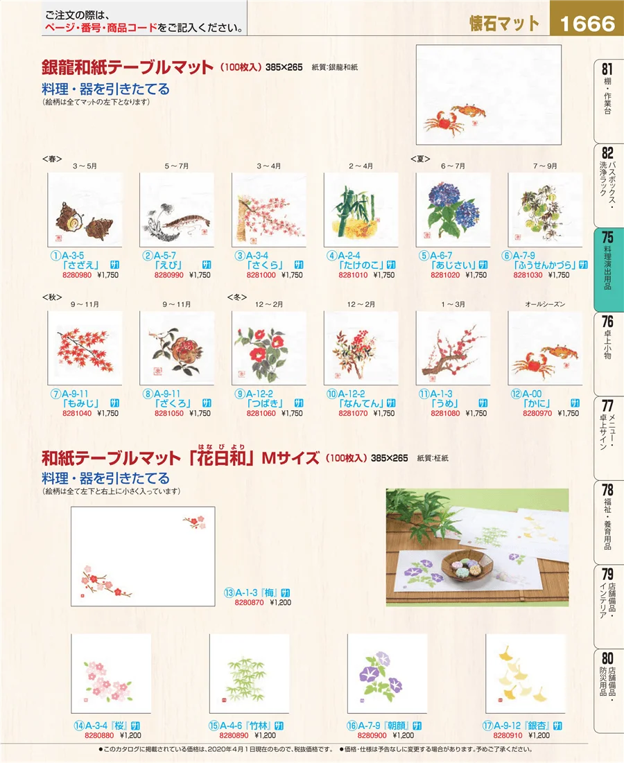 料理演出用品 ページ1666