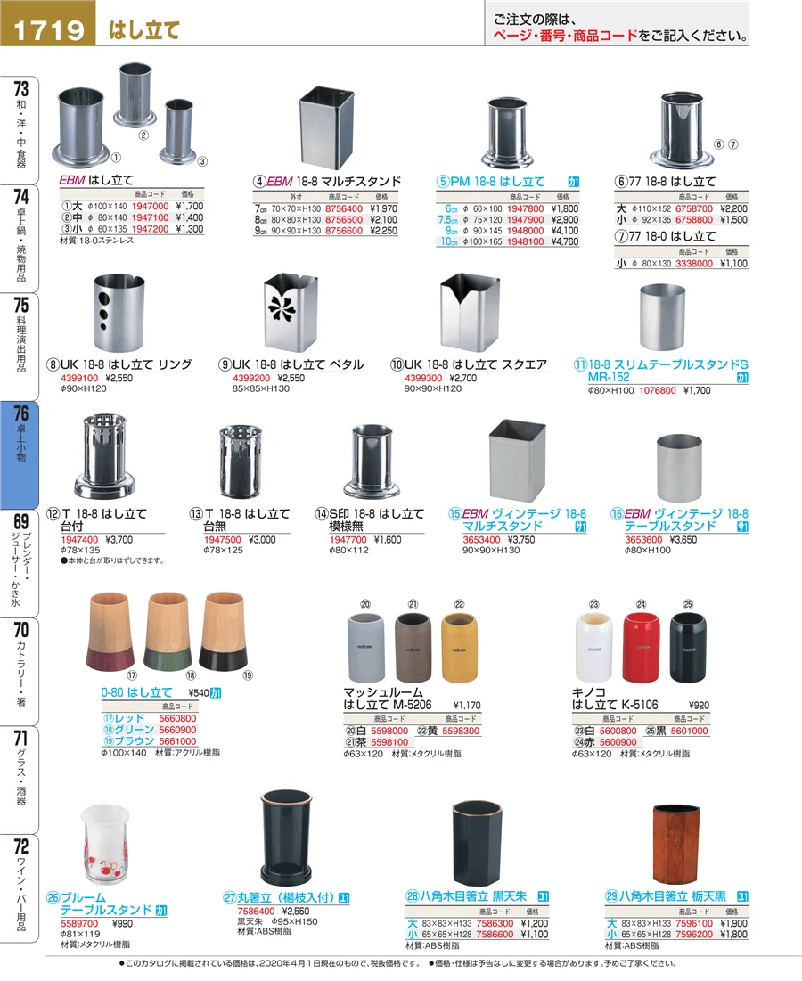 卓上小物 ページ1719