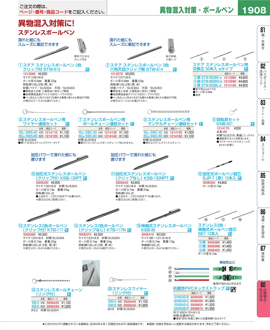 店舗備品・防災用品 ページ1908