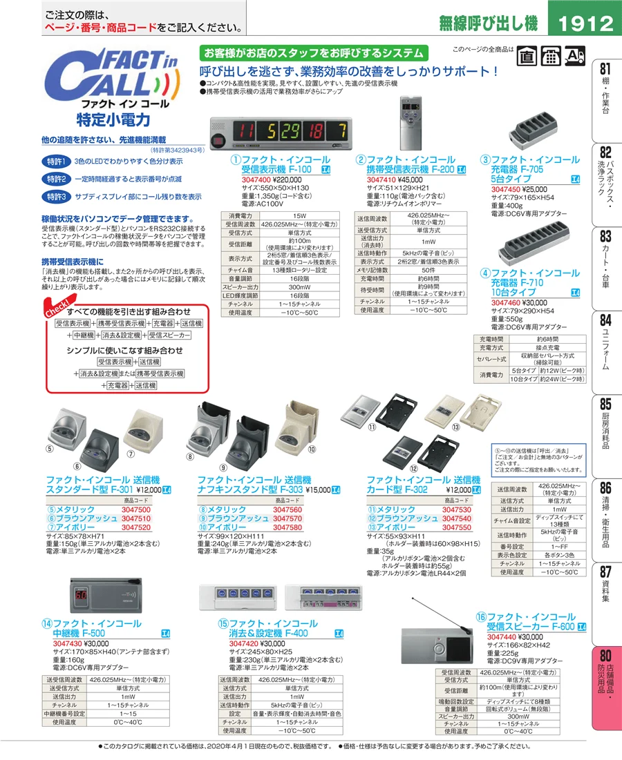 店舗備品・防災用品 ページ1912