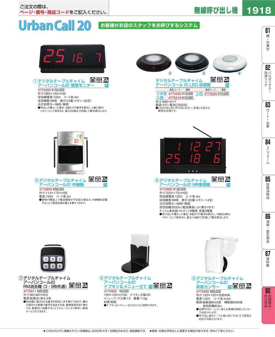 店舗備品・防災用品 ページ1918
