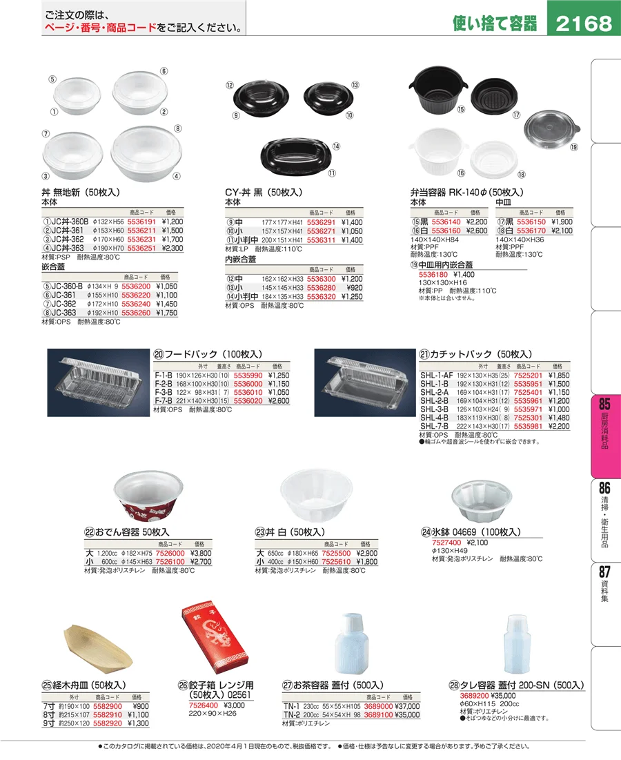 厨房消耗品 ページ2168