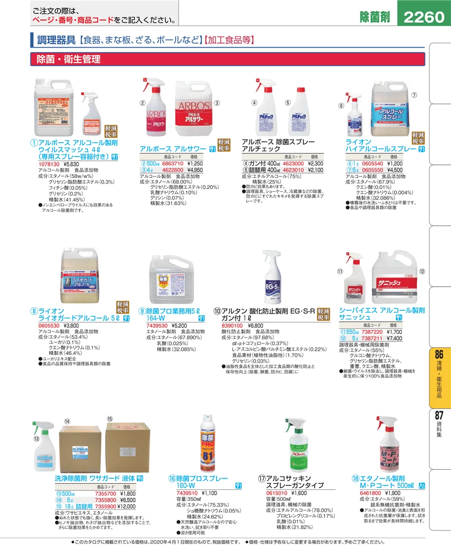 清掃・衛生用品 ページ2260