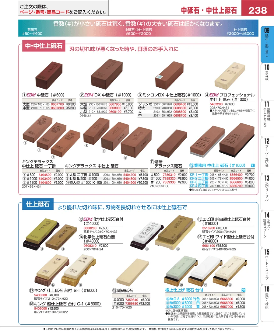 砥石・庖丁差し ページ238