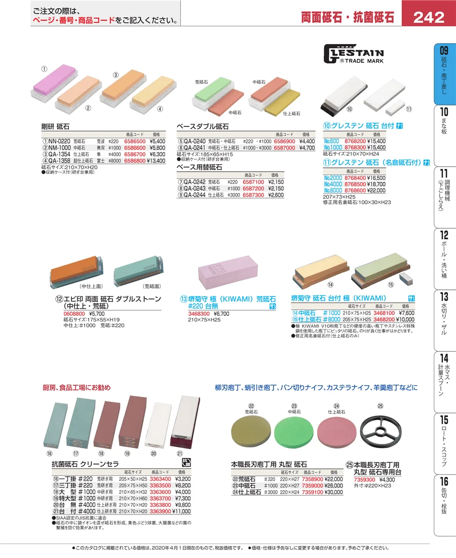 砥石・庖丁差し ページ242