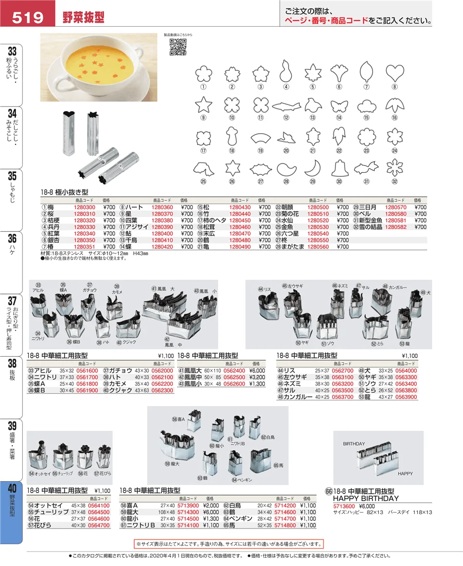 野菜抜型 ページ519