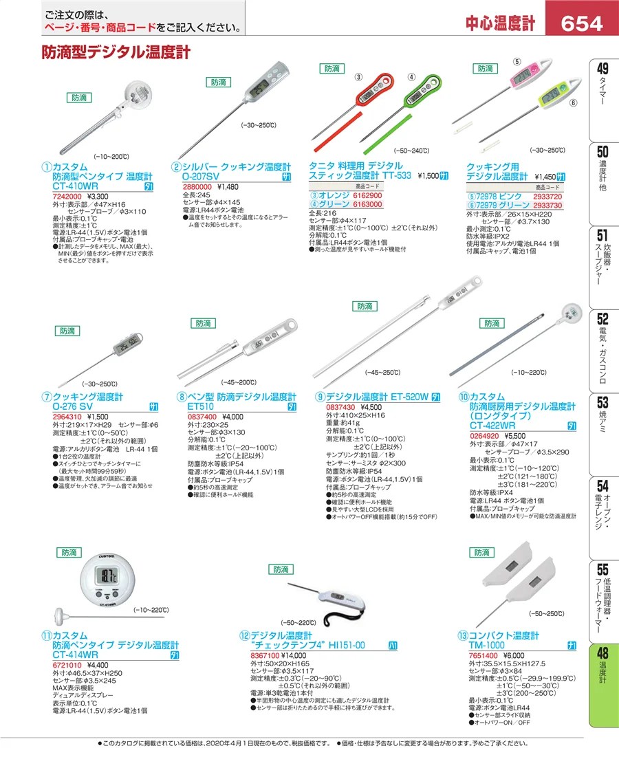 温度計 ページ654