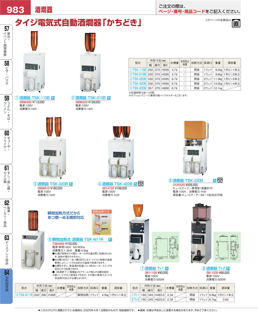 加熱調理器 ページ983