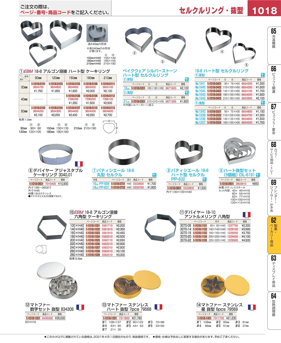 製菓・ベーカリー用品 ページ1018