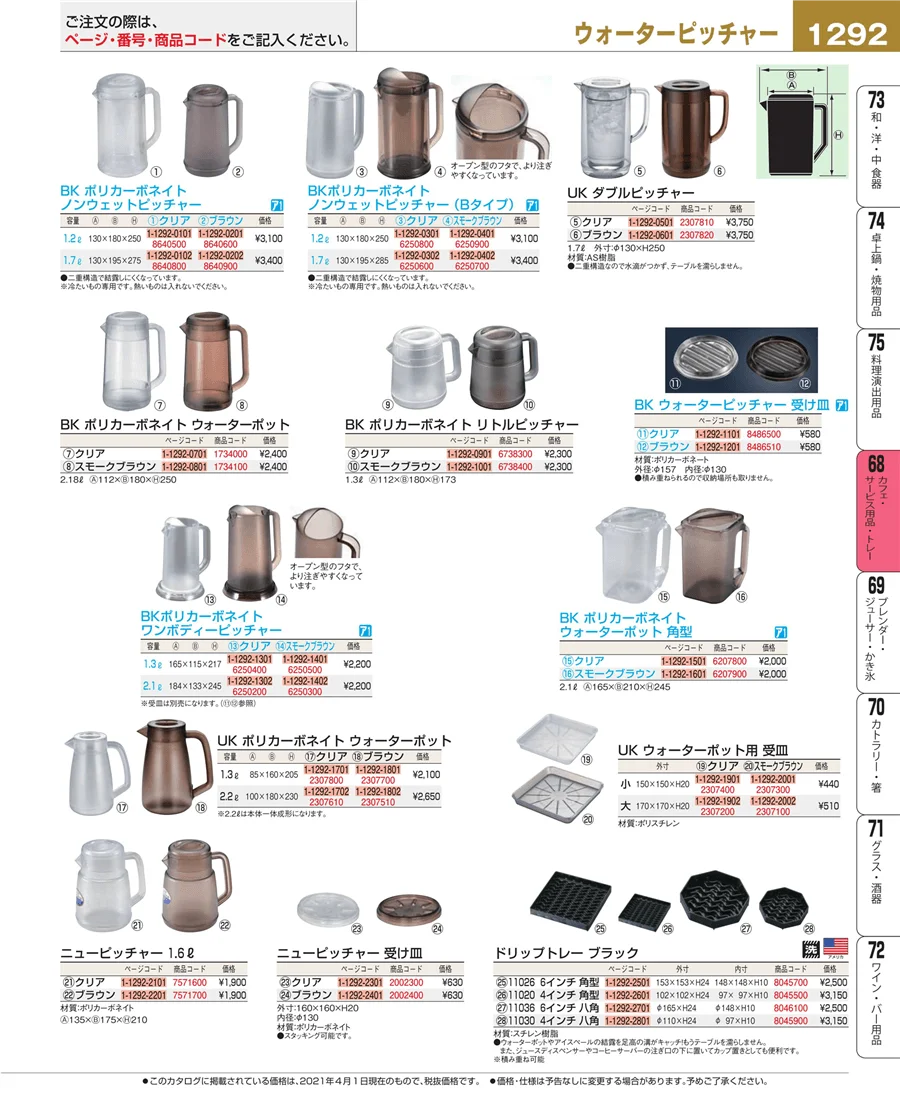 カフェ・サービス用品・トレー ページ1292