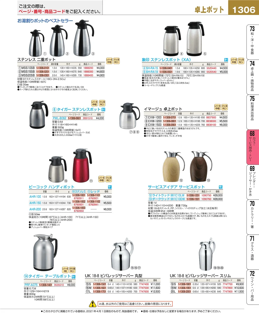 カフェ・サービス用品・トレー ページ1306