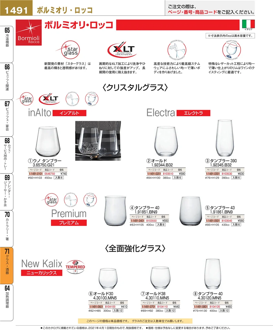 グラス・酒器 ページ1491