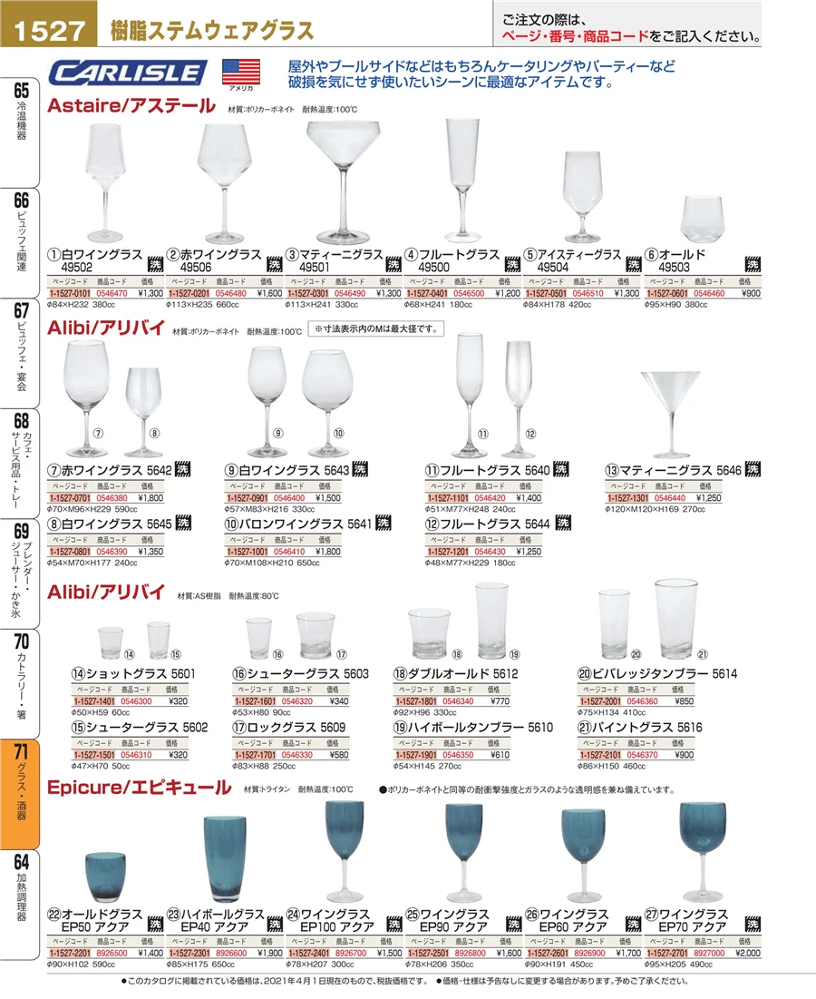 グラス・酒器 ページ1527