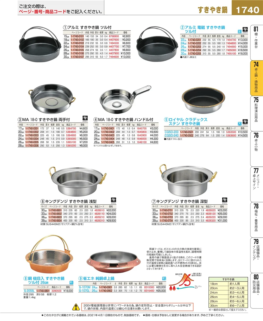 卓上鍋・焼物用品 ページ1740