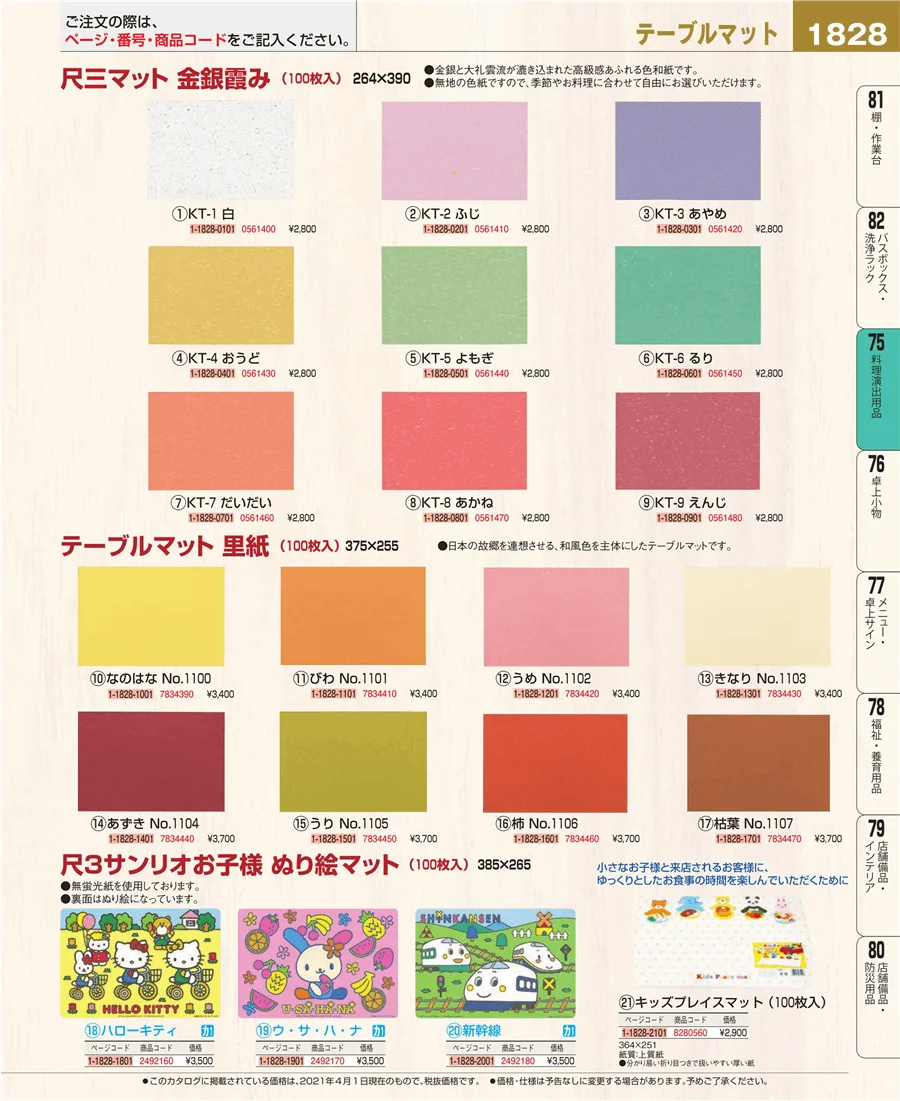 料理演出用品 ページ1828